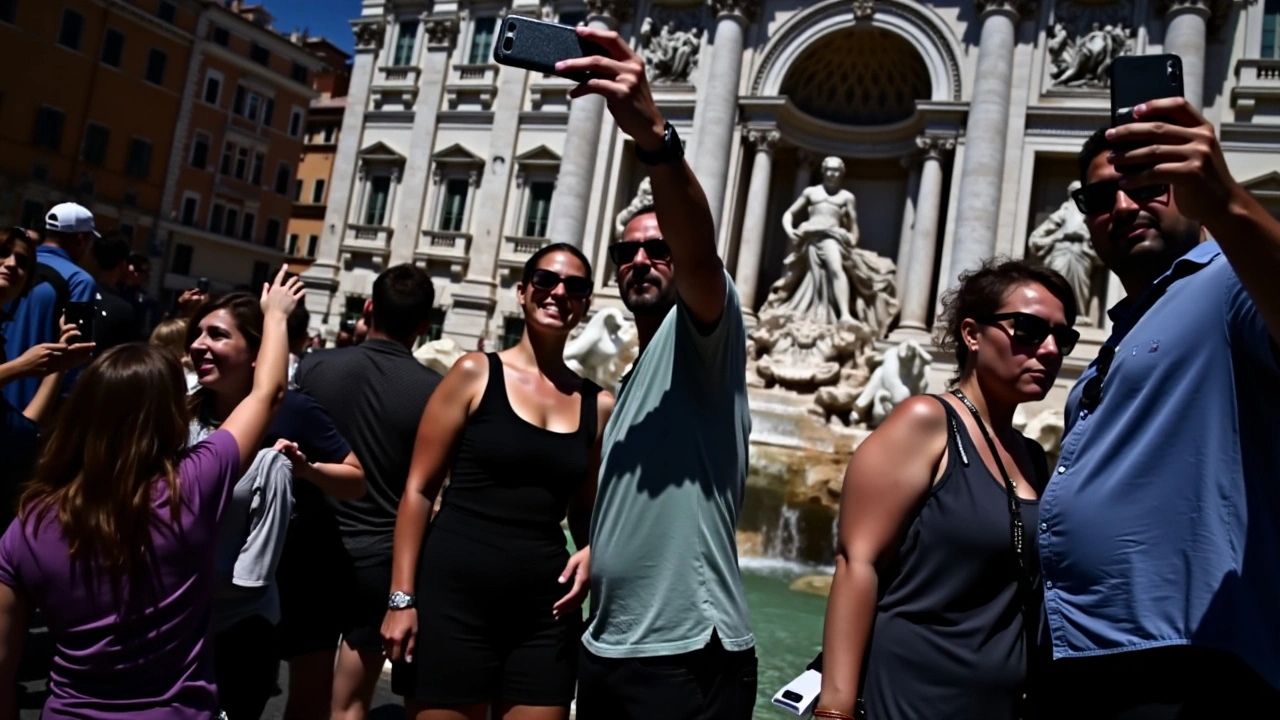 Manifestantes em Roma Sabotam Propriedades de Turistas em Ato de Protesto